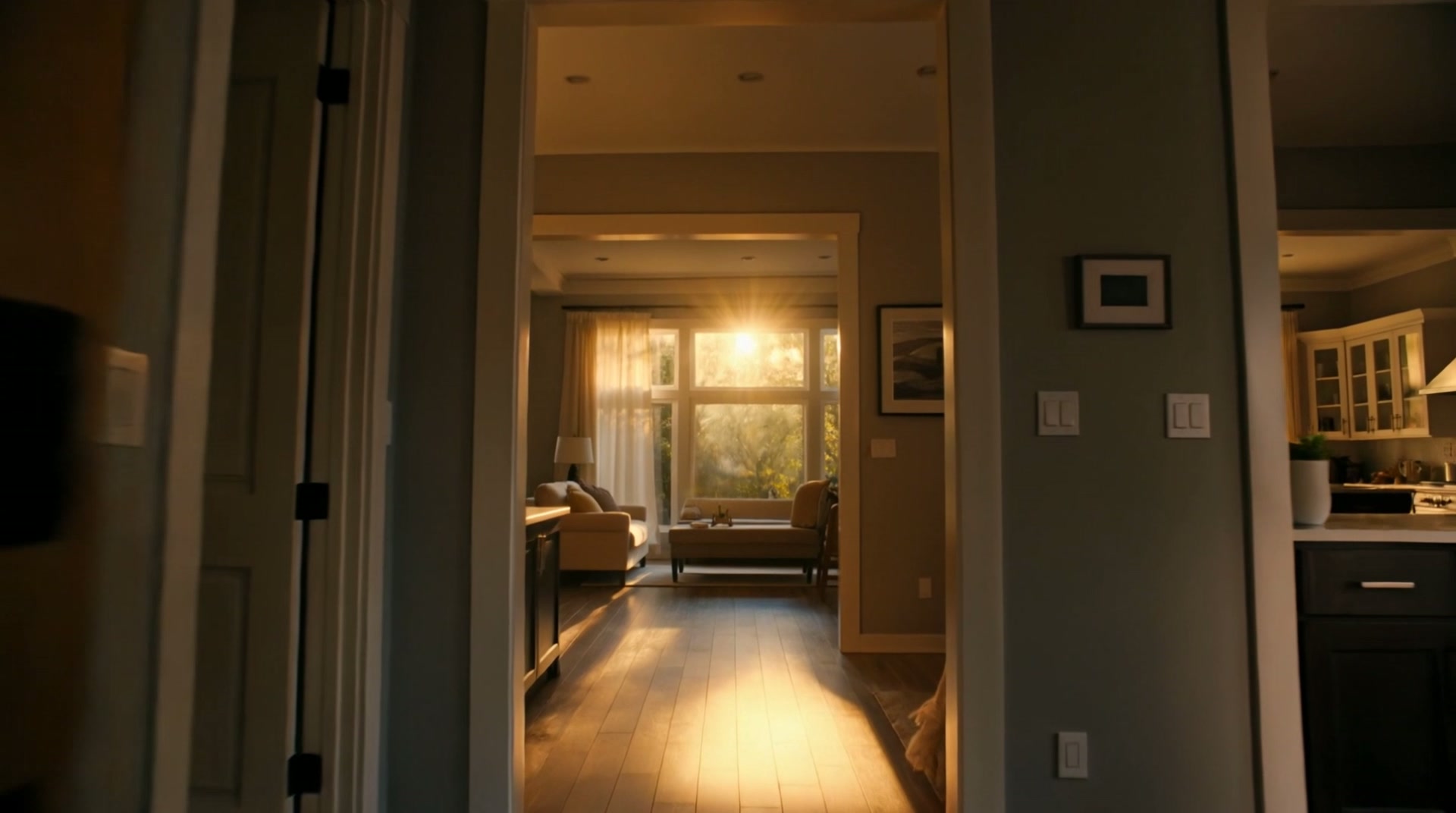 A staged living room ready for its listing photos